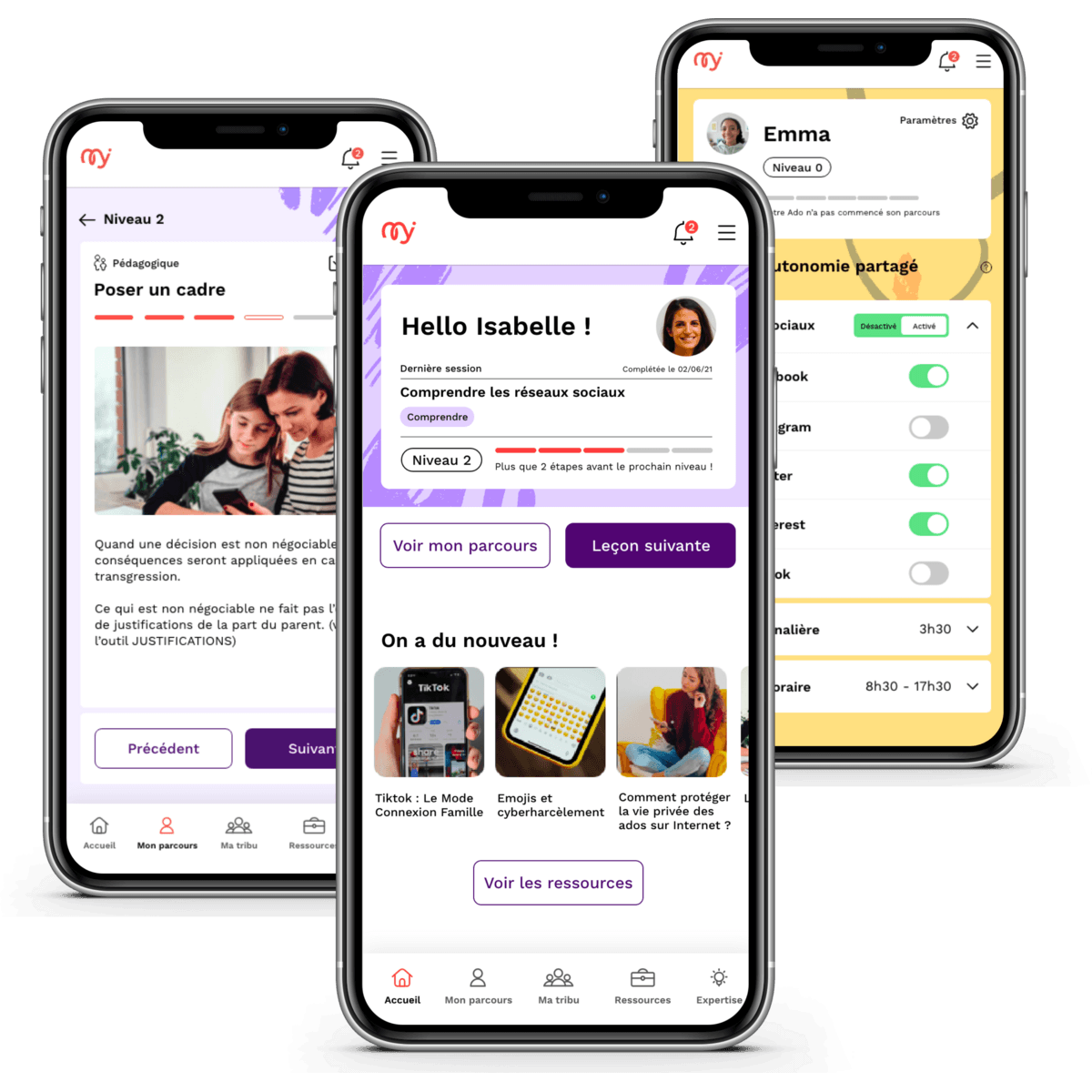 Applications mobiles MyTwiga pour accompagner les parents et les adolescents dans leur vie numérique