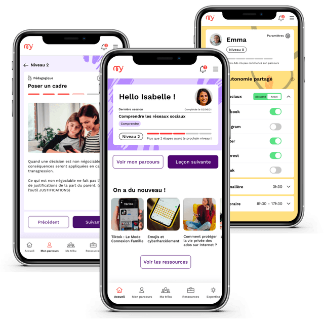 Applications mobiles MyTwiga pour accompagner les parents et les adolescents dans leur vie numérique
